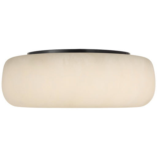 Formosa LED Flush Mount Alabaster and Bronze