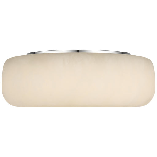 Formosa LED Flush Mount Alabaster and Polished Nickel