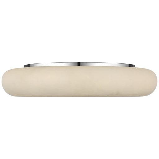 Formosa LED Flush Mount Alabaster and Polished Nickel
