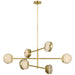 Visual Comfort Signature - KW 5607AB-ALB - LED Chandelier - Melange - Antique-Burnished Brass