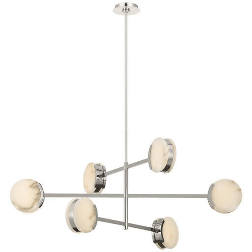Melange LED Chandelier Polished Nickel