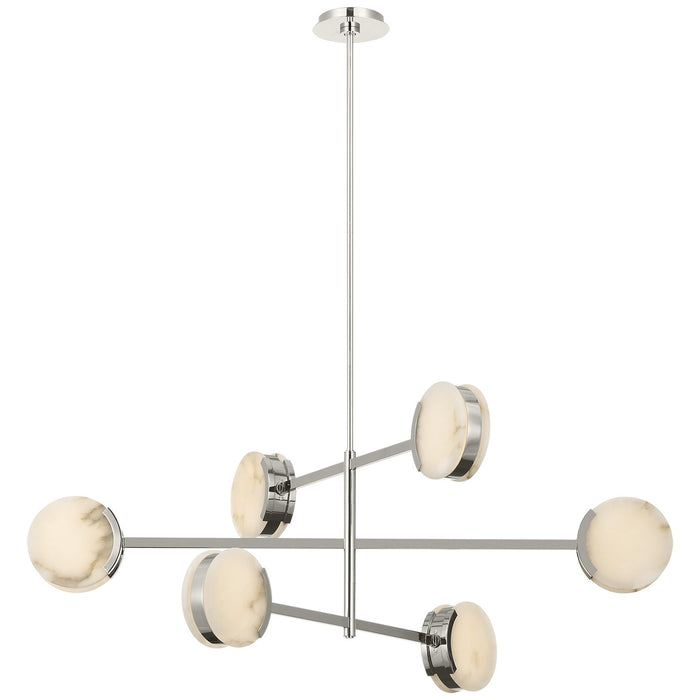 Visual Comfort Signature - KW 5607PN-ALB - LED Chandelier - Melange - Polished Nickel
