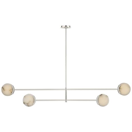 Melange LED Chandelier Polished Nickel