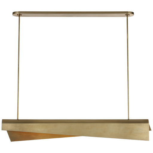 Piel LED Pendant Antique-Burnished Brass