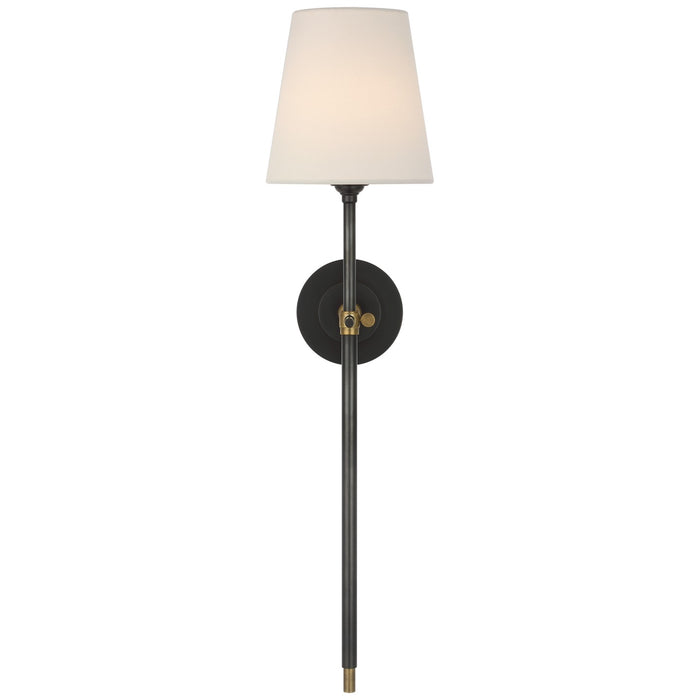 Visual Comfort Signature - TOB 2044BZ/HAB-L-CL - LED Wall Sconce - Bryant - Bronze and Hand-Rubbed Antique Brass