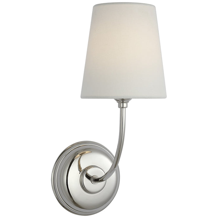 Visual Comfort Signature - TOB 2077PN-L-CL - LED Wall Sconce - Vendome - Polished Nickel