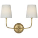 Visual Comfort Signature - TOB 2088HAB-L-CL - LED Wall Sconce - Vendome - Hand-Rubbed Antique Brass