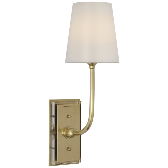 Visual Comfort Signature - TOB 2189HAB-WG-CL - LED Wall Sconce - Hulton - Hand-Rubbed Antique Brass