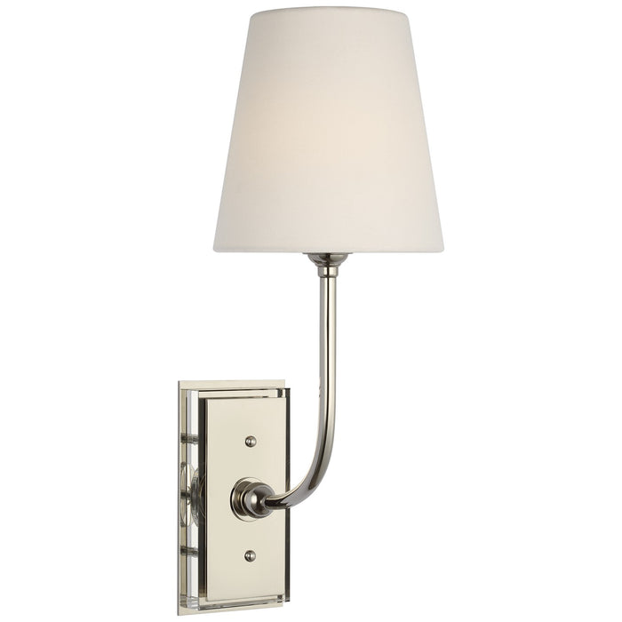 Visual Comfort Signature - TOB 2189PN-L-CL - LED Wall Sconce - Hulton - Polished Nickel