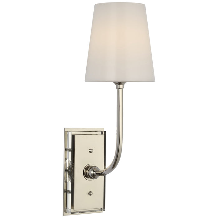 Visual Comfort Signature - TOB 2189PN-WG-CL - LED Wall Sconce - Hulton - Polished Nickel