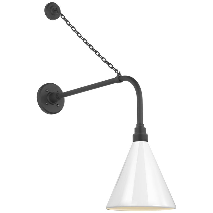Visual Comfort Signature - TOB 2810MBK/S10-WHT - LED Barn Light - Academy Barn Light - Matte Black