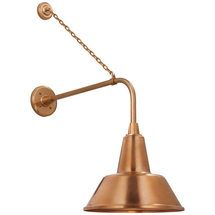 Visual Comfort Signature - TOB 2810SC/S1-SC - LED Barn Light - Academy Barn Light - Soft Copper