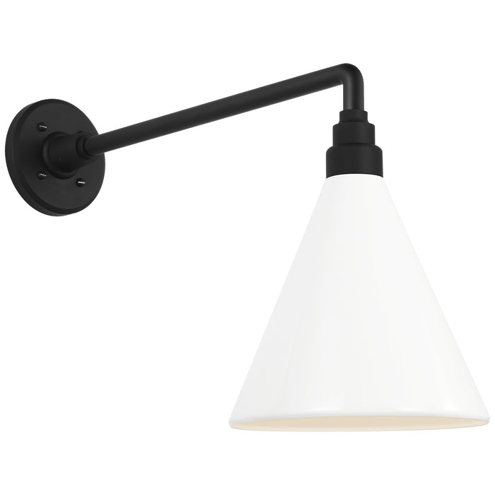 Visual Comfort Signature - TOB 2812MBK/S10-WHT - LED Barn Light - Academy Barn Light - Matte Black