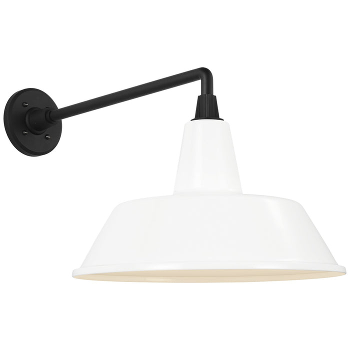 Visual Comfort Signature - TOB 2812MBK/S2-WHT - LED Barn Light - Academy Barn Light - Matte Black