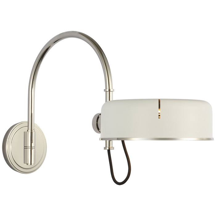 Visual Comfort Signature - TOB 2132PN-WHT - LED Wall Sconce - Oso - Polished Nickel