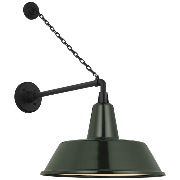 Visual Comfort Signature - TOB 2813MBK/S2-G - LED Barn Light - Academy Barn Light - Matte Black