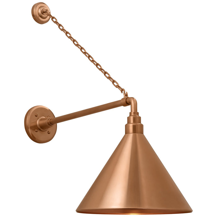 Visual Comfort Signature - TOB 2813SC/S11-SC - LED Barn Light - Academy Barn Light - Soft Copper