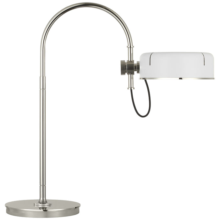 Visual Comfort Signature - TOB 3130PN-WHT - LED Table Lamp - Oso - Polished Nickel