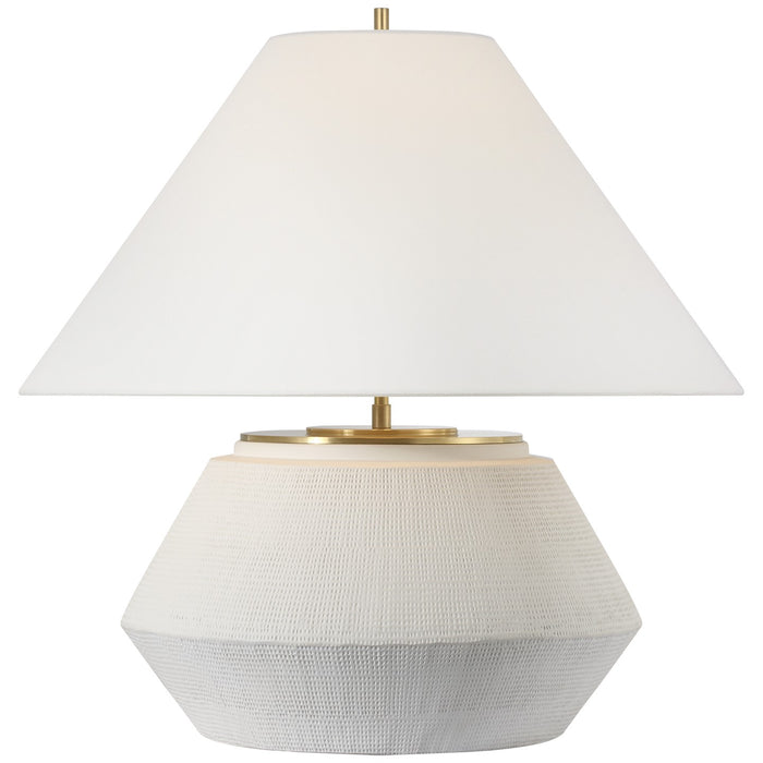 Visual Comfort Signature - TOB 3605PW-L - LED Table Lamp - Aten - Plaster White