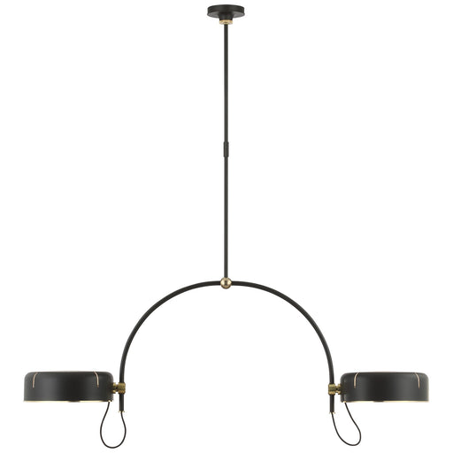 Visual Comfort Signature - TOB 5130MI/HAB-MI - LED Pendant - Oso - Modern Iron and Hand-Rubbed Antique Brass