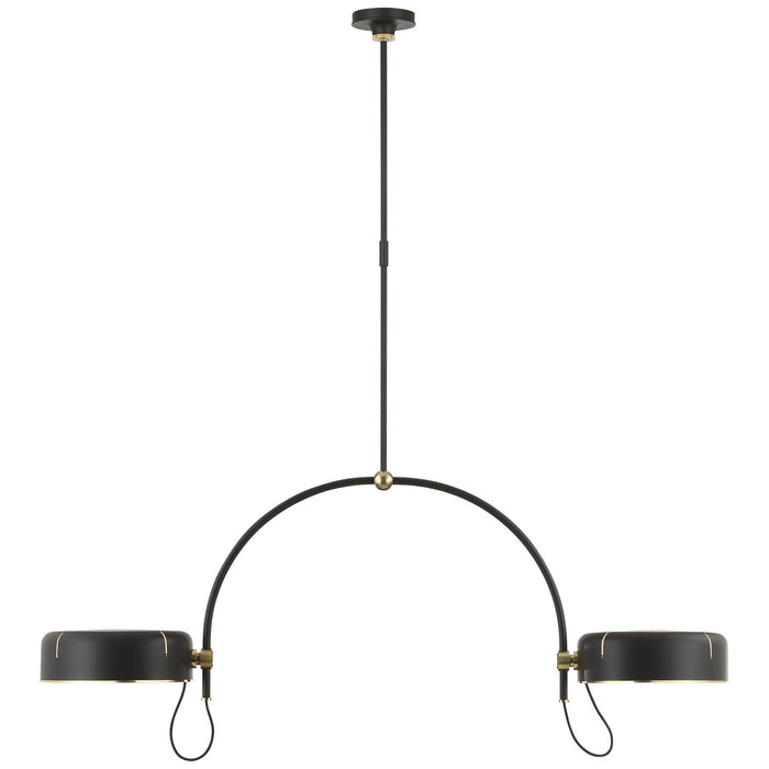 Visual Comfort Signature - TOB 5130MI/HAB-MI - LED Pendant - Oso - Modern Iron and Hand-Rubbed Antique Brass