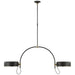 Visual Comfort Signature - TOB 5130MI/HAB-MI - LED Pendant - Oso - Modern Iron and Hand-Rubbed Antique Brass