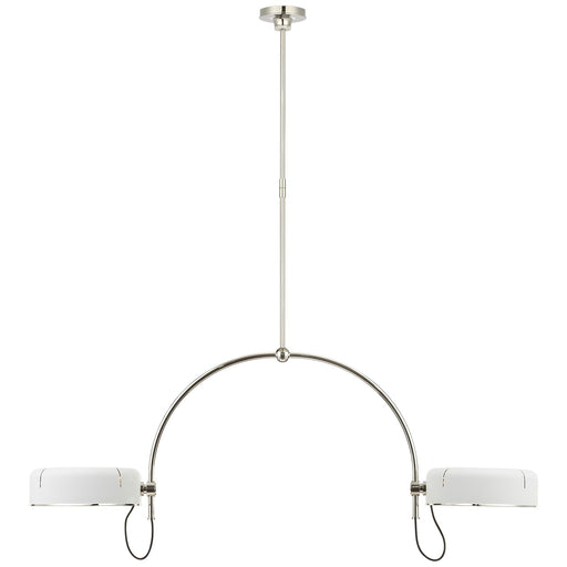 Visual Comfort Signature - TOB 5130PN-WHT - LED Pendant - Oso - Polished Nickel