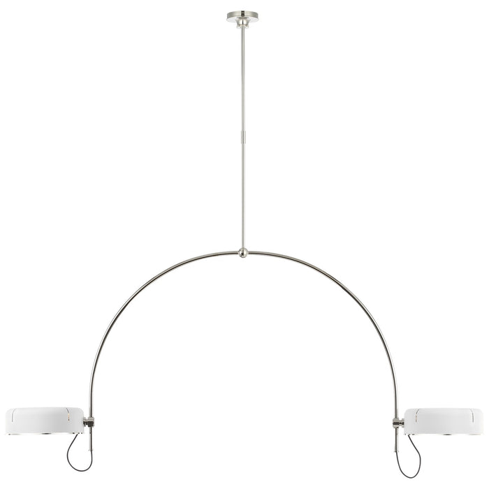 Visual Comfort Signature - TOB 5132PN-WHT - LED Pendant - Oso - Polished Nickel