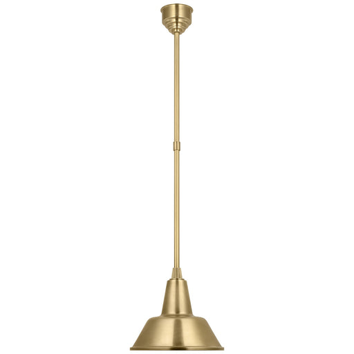 Academy Barn Light LED Pendant Hand-Rubbed Antique Brass