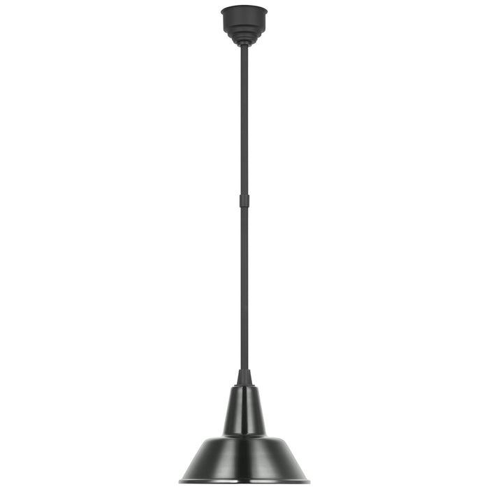 Visual Comfort Signature - TOB 5802MBK-G - LED Pendant - Academy Barn Light - Matte Black