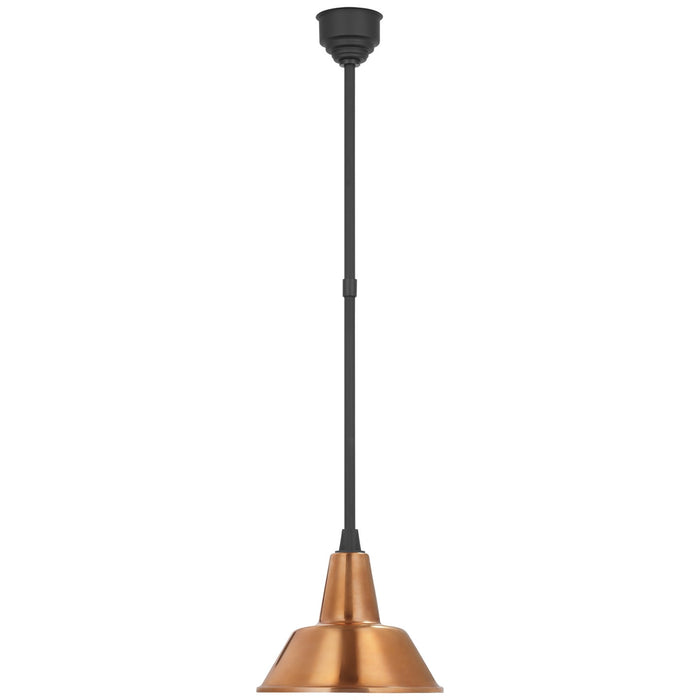 Visual Comfort Signature - TOB 5802MBK-SC - LED Pendant - Academy Barn Light - Matte Black