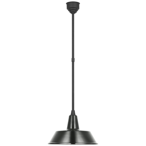 Visual Comfort Signature - TOB 5803MBK-G - LED Pendant - Academy Barn Light - Matte Black