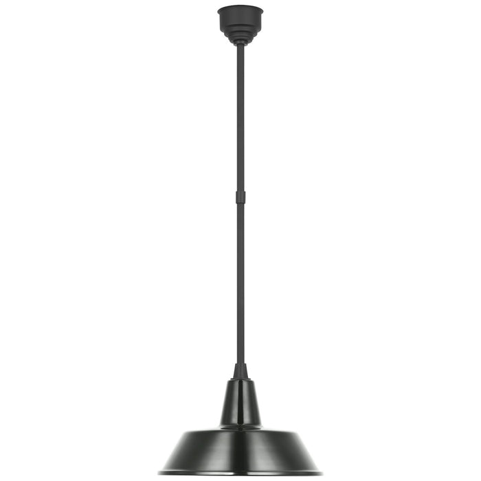Visual Comfort Signature - TOB 5803MBK-G - LED Pendant - Academy Barn Light - Matte Black