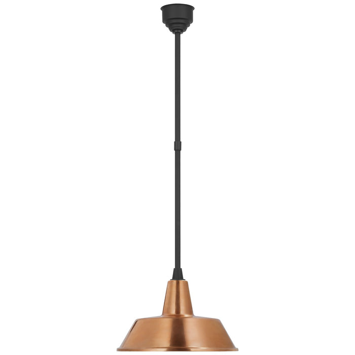 Visual Comfort Signature - TOB 5803MBK-SC - LED Pendant - Academy Barn Light - Matte Black