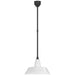 Visual Comfort Signature - TOB 5803MBK-WHT - LED Pendant - Academy Barn Light - Matte Black