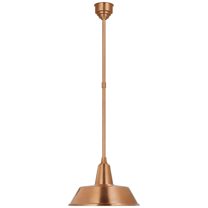 Visual Comfort Signature - TOB 5803SC-SC - LED Pendant - Academy Barn Light - Soft Copper