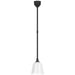 Visual Comfort Signature - TOB 5810MBK-WHT - LED Pendant - Academy Barn Light - Matte Black