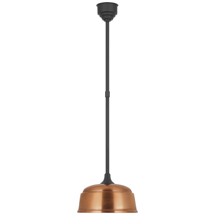 Visual Comfort Signature - TOB 5811MBK-SC - LED Pendant - Academy Barn Light - Matte Black