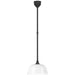 Visual Comfort Signature - TOB 5811MBK-WHT - LED Pendant - Academy Barn Light - Matte Black