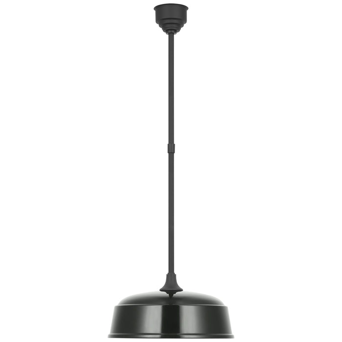 Visual Comfort Signature - TOB 5812MBK-G - LED Pendant - Academy Barn Light - Matte Black
