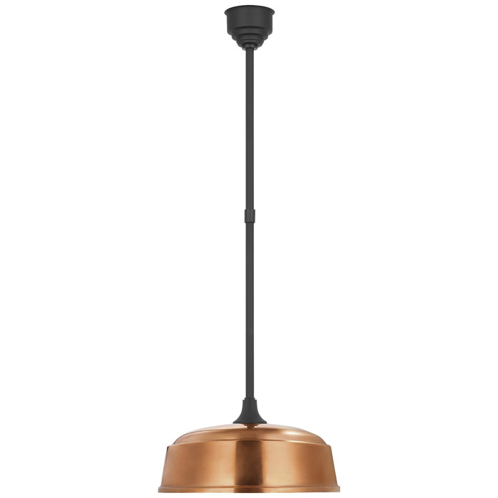 Visual Comfort Signature - TOB 5812MBK-SC - LED Pendant - Academy Barn Light - Matte Black