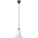 Visual Comfort Signature - TOB 5816MBK-WHT - LED Pendant - Academy Barn Light - Matte Black