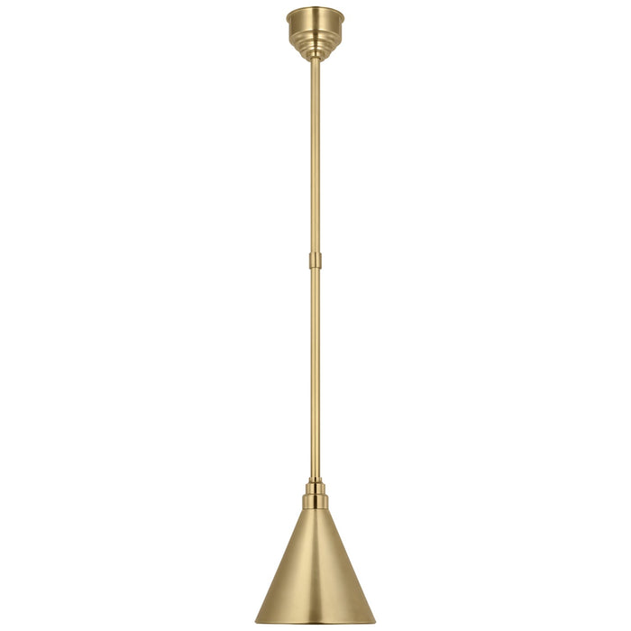 Visual Comfort Signature - TOB 5818HAB-HAB - LED Pendant - Academy Barn Light - Hand-Rubbed Antique Brass