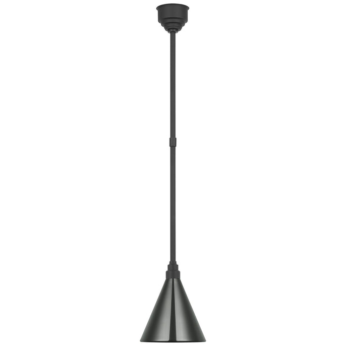 Visual Comfort Signature - TOB 5818MBK-G - LED Pendant - Academy Barn Light - Matte Black