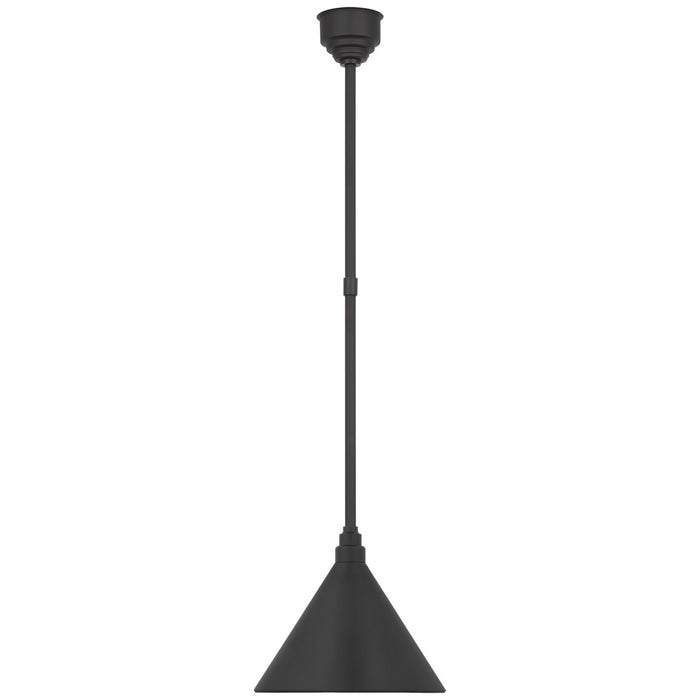 Visual Comfort Signature - TOB 5819MBK-MBK - LED Pendant - Academy Barn Light - Matte Black