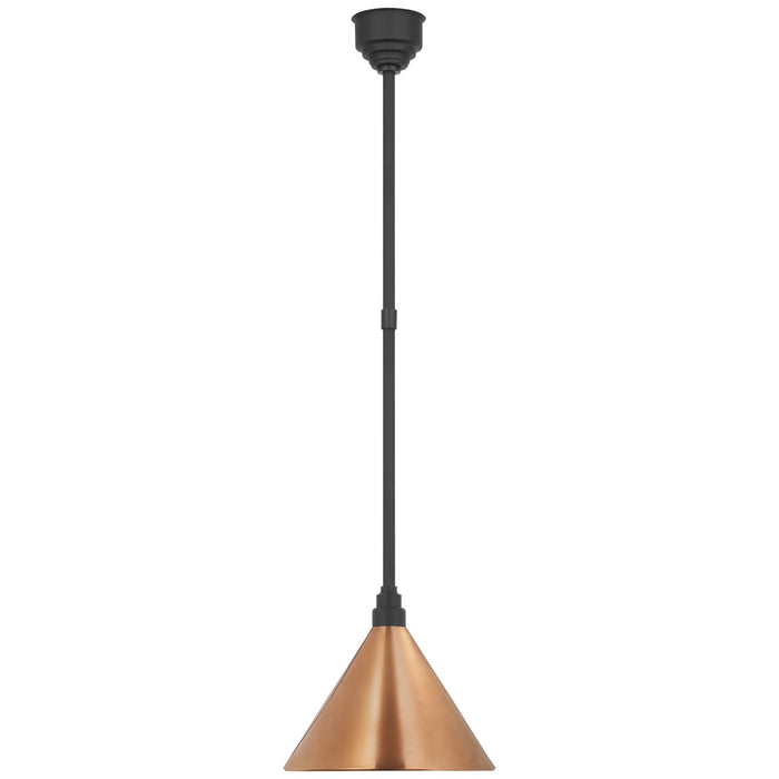 Visual Comfort Signature - TOB 5819MBK-SC - LED Pendant - Academy Barn Light - Matte Black