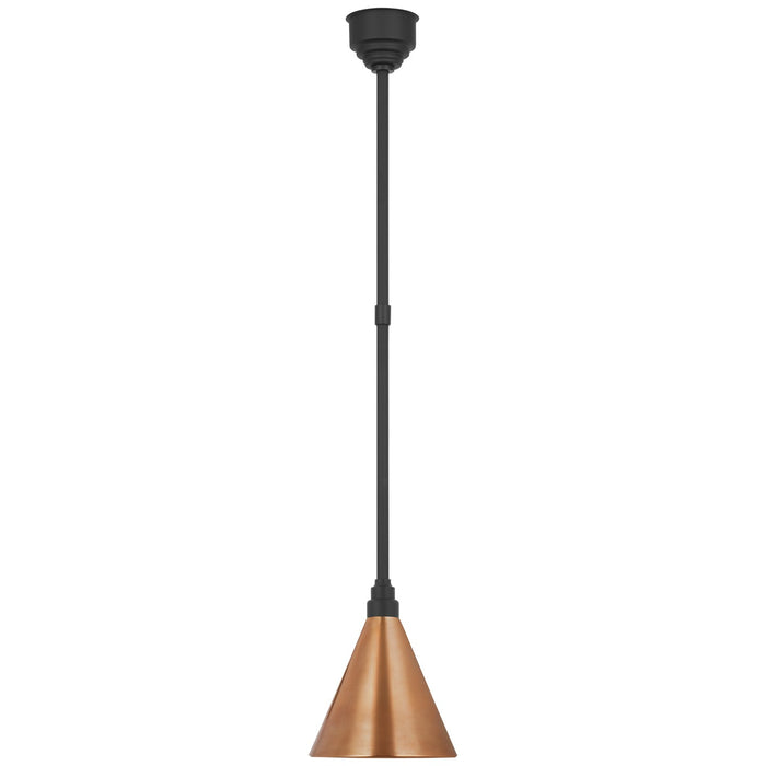 Visual Comfort Signature - TOB 5818MBK-SC - LED Pendant - Academy Barn Light - Matte Black