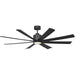 Generation Lighting - 8FLSM65MBKD - 65"Ceiling Fan - Flera Smart 65 LED - Midnight Black