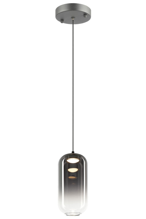 Matteo Lighting - C37411MBSM - One Light Pendant - Refrax - Matte Black