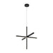 Matteo Lighting - C38924MB - Three Light Pendant - Crosley - Matte Black